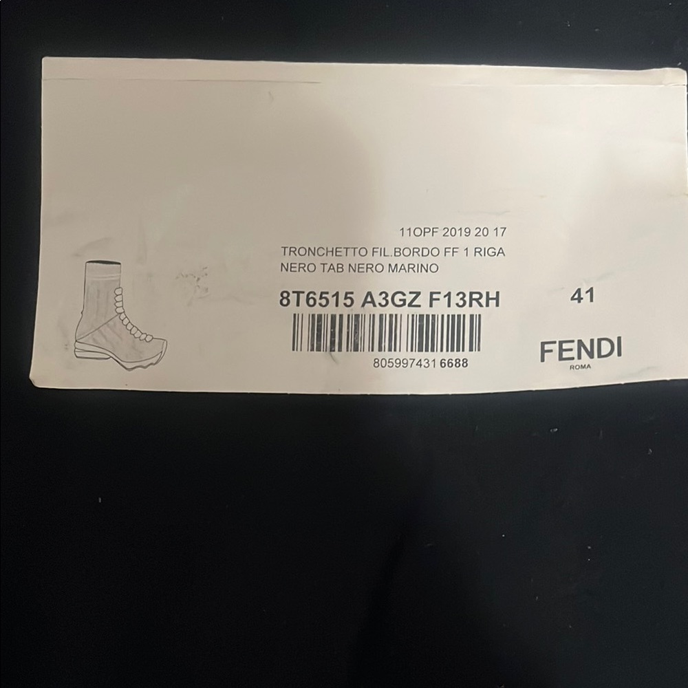 Fendi Nero Tab Boots